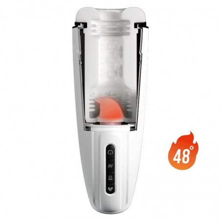 Masturbateur vibrant chauffant fonction léchage PrettyLove Marissa