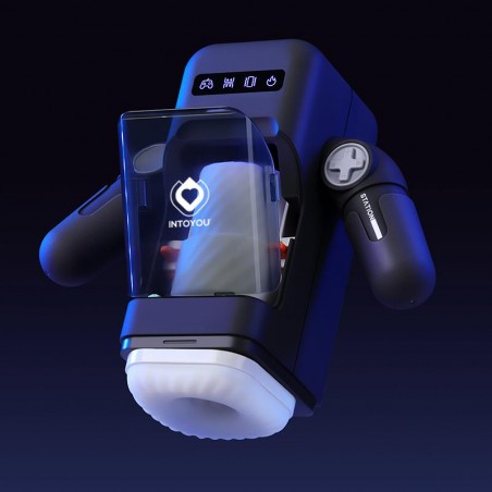 Masturbateur va et vient, vibrant, chauffant avec support smartphone