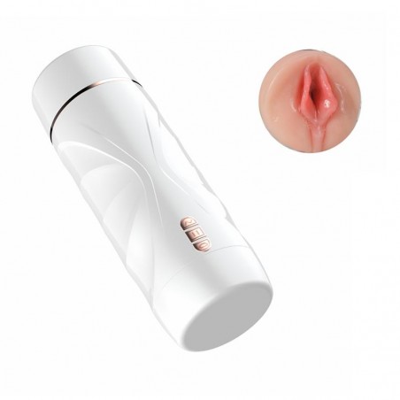 Vaginette vibrante et aspirante 22,5cm Riley SHEQU
