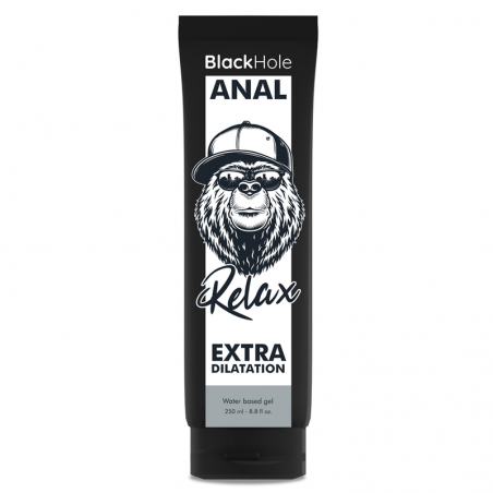 Lubrifiant gel dilatateur à base d'eau 250ml Anal Relax Black Hole