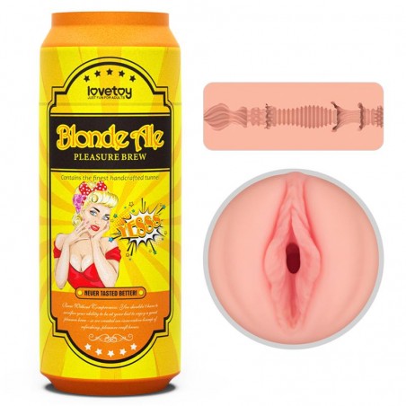 Vaginette canette discrete 19,8cm Tpe Pleasure Brew Blonde Ale LOVETOY