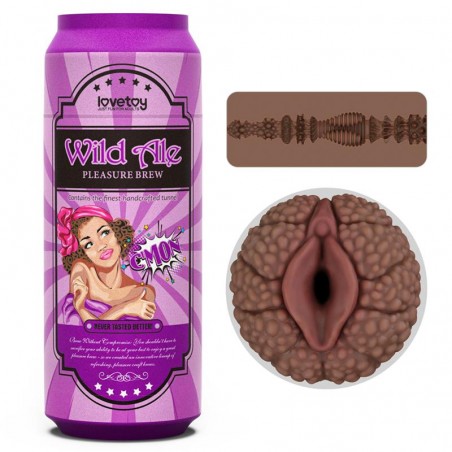 Vagin de poche canette de bière 19,8cm Pleasure Brew Wild Ale LOVETOY