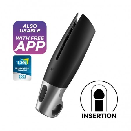 Masturbateur vibrant connecté Power Masturbator SATISFYER