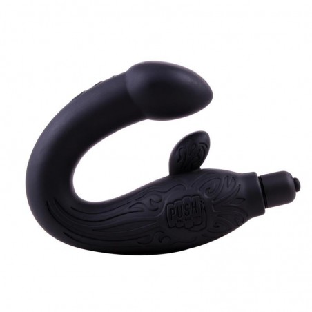 Masseur prostatique périnée vibrant silicone 29cm Black Mont CHISA