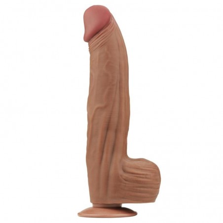 Gode prépuce coulissant caramel 31cm x 6.2cm Sliding Skin 12 LOVETOY