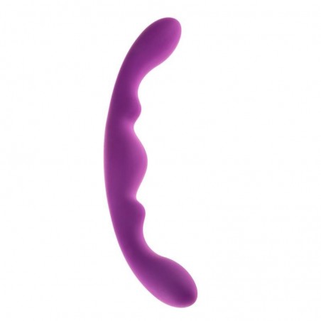 Double gode violet silicone 25cm x 2,8cm  Luna ALIVE