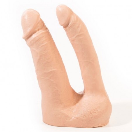 Gode double pénétration réaliste 17CM / 15,5CM PINK ROOM