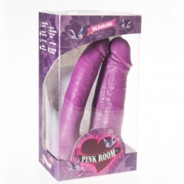 Gode double pntration raliste violet 17CM/15.5CM PINK ROOM - CDP