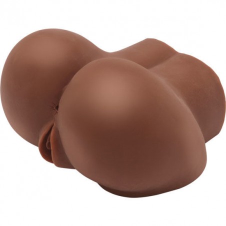 Fessier masturbateur vibrant marron 22,5cm CRAZY BULL