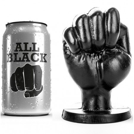 Gode poing anal noir 13cm x 7,7cm ALL BLACK