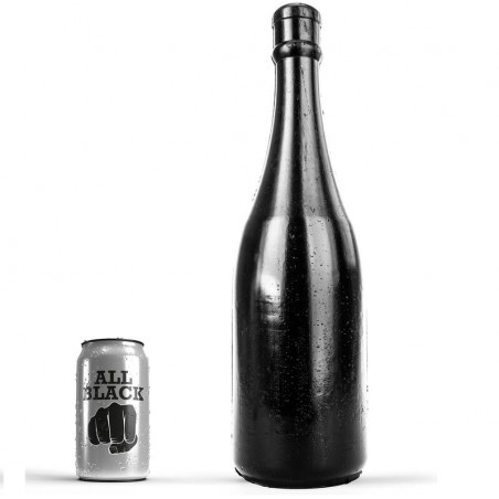 Gode bouteille de champagne noir 39,5cm x 10,5cm ALL BLACK