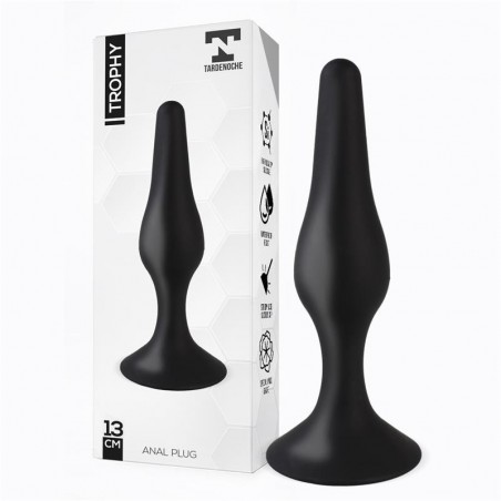 Plug anal 13cm x 3,12 cm noir Trophy TARDENOCHE