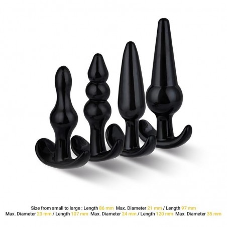 Kit 4 plugs anaux débutants LuvestBox AFTERDARK