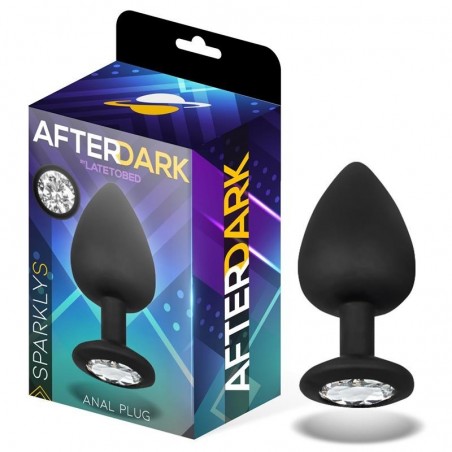 Plug anal pour novice bijou diamant rond Sparkly S AFTERDARK
