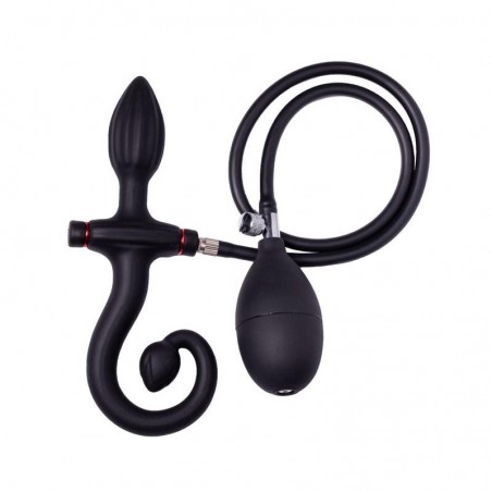Plug anal gonflable latex avec poignée RIMBA BONDAGE PLAY