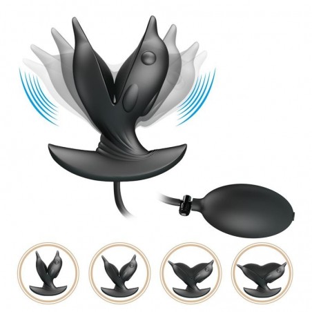 Plug anal gonflable papillon vibrant dauphin Hanson PRETTYLOVE