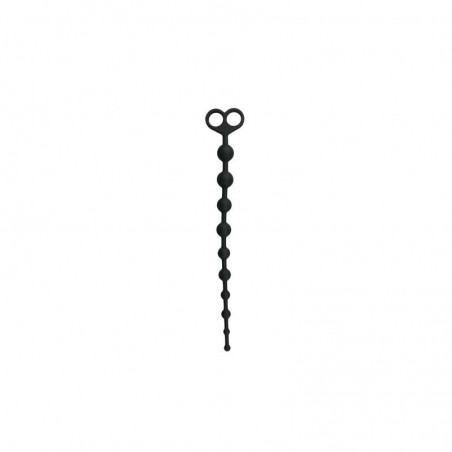 Long chapelet anal noir 33.5cmx2.5cm EASYTOYS