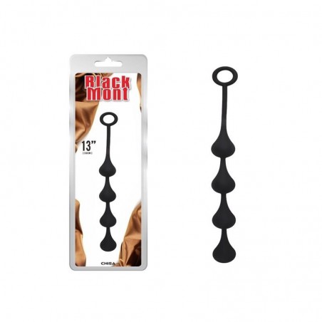 Perles anales noires 33cmx3cm Penetrator S CHISA