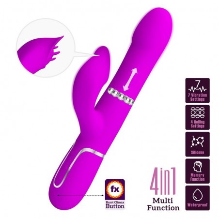 Vibromasseur rabbit perles stimulates Twinkled Tenderness PRETTYLOVE