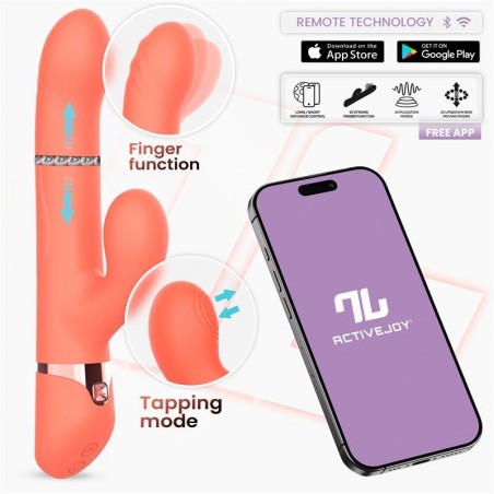 Vibromasseur rabbit doigt bougeant à pulsation connecté Mindy INTOYOU