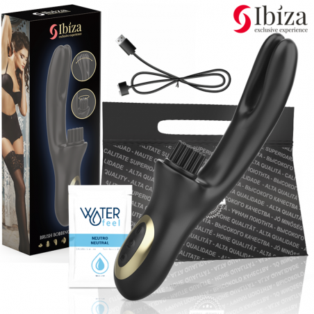 Vibromasseur rabbit double tête brossant Brush Bobbing IBIZA