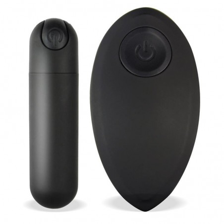 Balle vibrante télécommandé silicone noir Buller TARDENOCHE