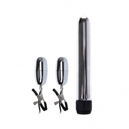 Kit vibromasseur pinces à tétons vibrantes Turbo BAILE