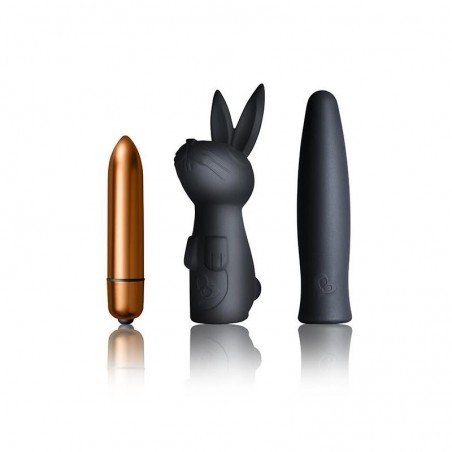 Kit balle vibrante avec 2 étuis lapin Silhouette Dark Desires ROCKSOFF