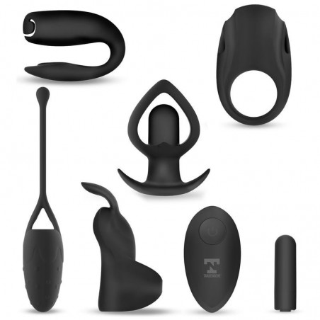 Kit balle vibrante avec 5 accessoires silicone Six-In-One TARDENOCHE