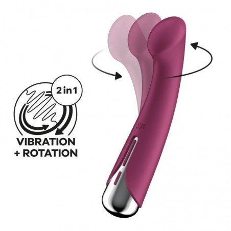 Vibromasseur point G rotatif rouge Spinning G-spot 1 SATISFYER