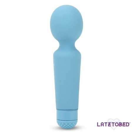 Mini vibromasseur wand silicone bleu Sander LATETOBED