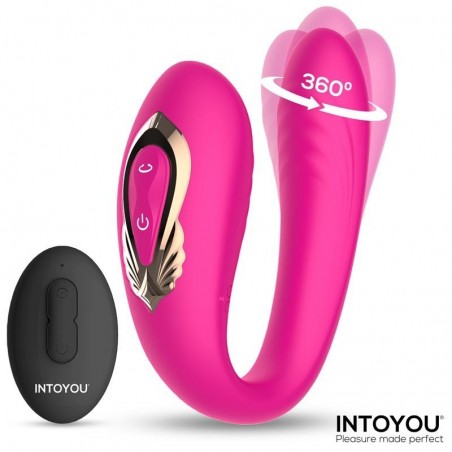 Vibromasseur pour couple rotatif télécommandé Lanty INTOYOU