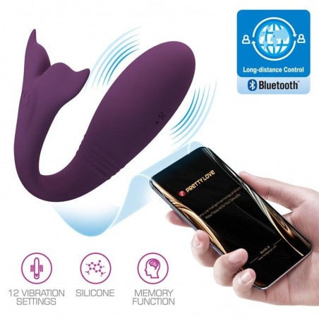 Vibromasseur pour couple baleine avec application Jayleen PRETTYLOVE
