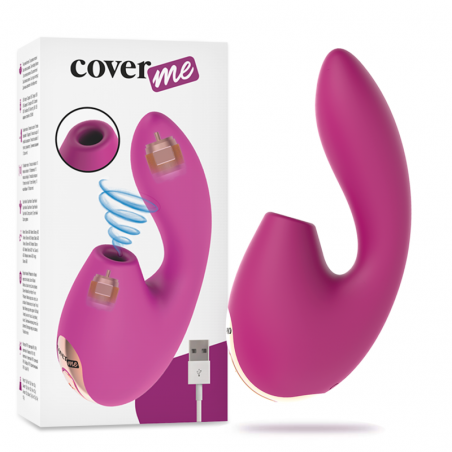 Vibromasseur point G à succion bordeau COVERME