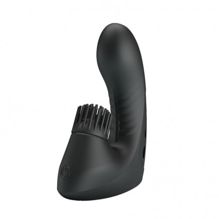 Doigt vibrant avec stimulateur clitoridien rotatif Norton PRETTYLOVE