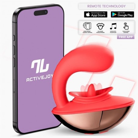 Vibromasseur cunnilingus connecté double stimulation Rondy INTOYOU
