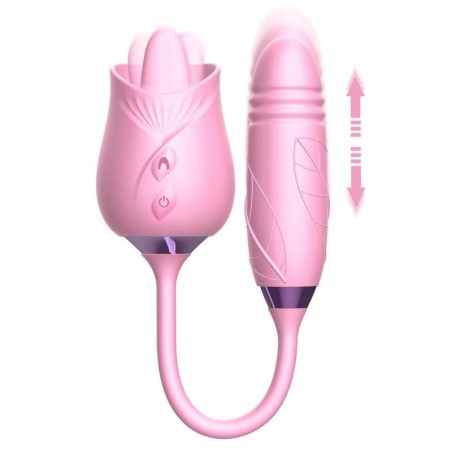 Stimulateur langue et oeuf vibrant va-et-vient Martinella MARTINELLA