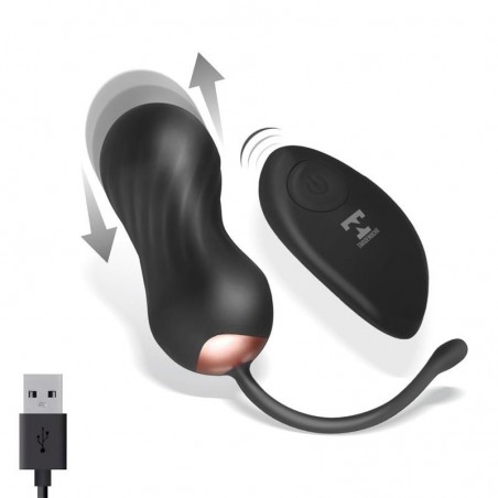 Oeuf vibrant va-et-vient télécommandé noir Shove TARDENOCHE
