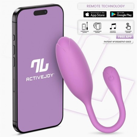 Oeuf vibrant connecté silicone monobloc Logan INTOYOU
