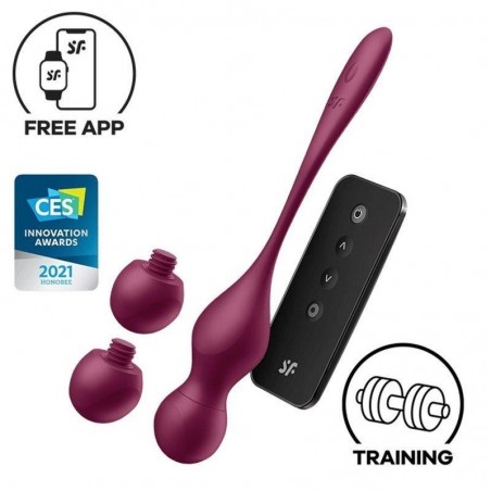 Boules de Kegel vibrantes connectées Love Birds Vary SATISFYER