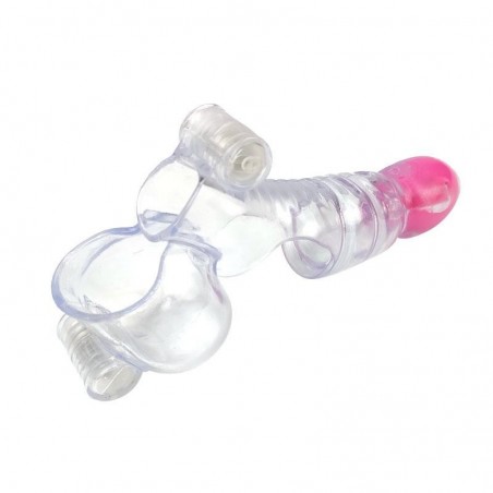 Gaine cockring vibrant pour pénis et testicules A-GUSTO