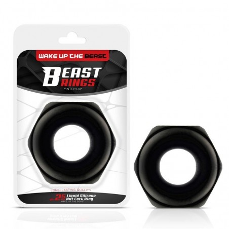Anneau pénien écrou silicone liquide 2,5cm BEAST RINGS