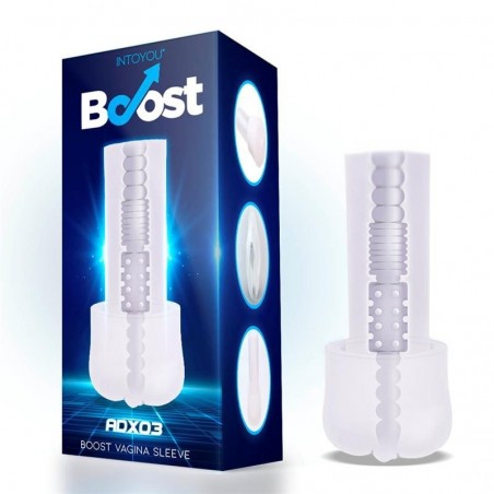 Manchon vagin réaliste pompe à pénis transparent ADX03 BOOST