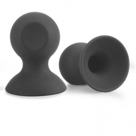 Suceurs tétons en silicone noir LOVETOY