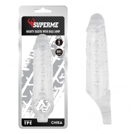Etui pénien avec anneau testiculaire +2,5cm Mighty CHISA