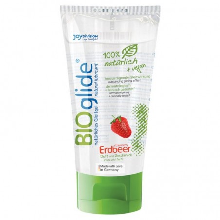 Lubrifiant Bio et Vegan Fraise 80ml BIOGLIDE JOYDIVISION