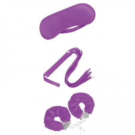 Set BDSM 3 pcs violet/rouge/noir pour novices INTOYOU