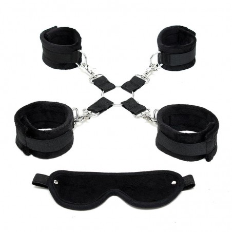Accessoires BDSM masque 4 menottes hogtie RIMBA