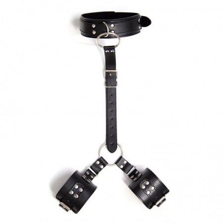 Sangle contrainte avec collier et menottes LATETOBED