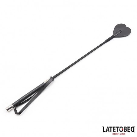 Cravache avec embout en forme de coeur 60cm LATETOBED